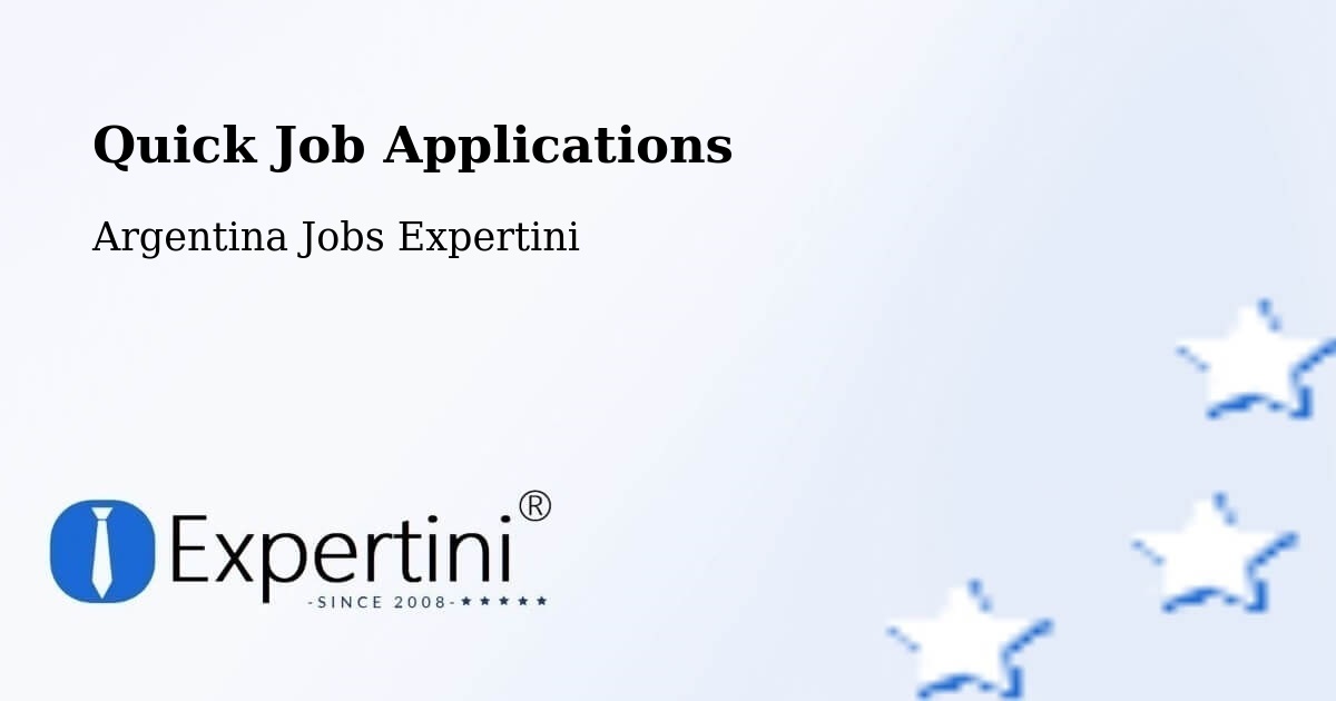 Quick Apply Feature – Departamento De San Pedro - Argentina Jobs Expertini